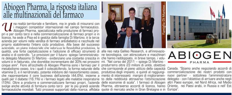 Abiogen Pharma la risposta italiana alle multinazionali del farmaco
